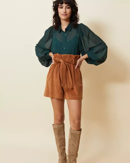 SHORTS CAMEL GNOCCHI