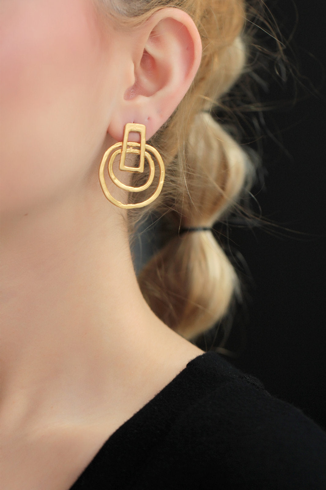 EARRINGS GOLD ORAMA