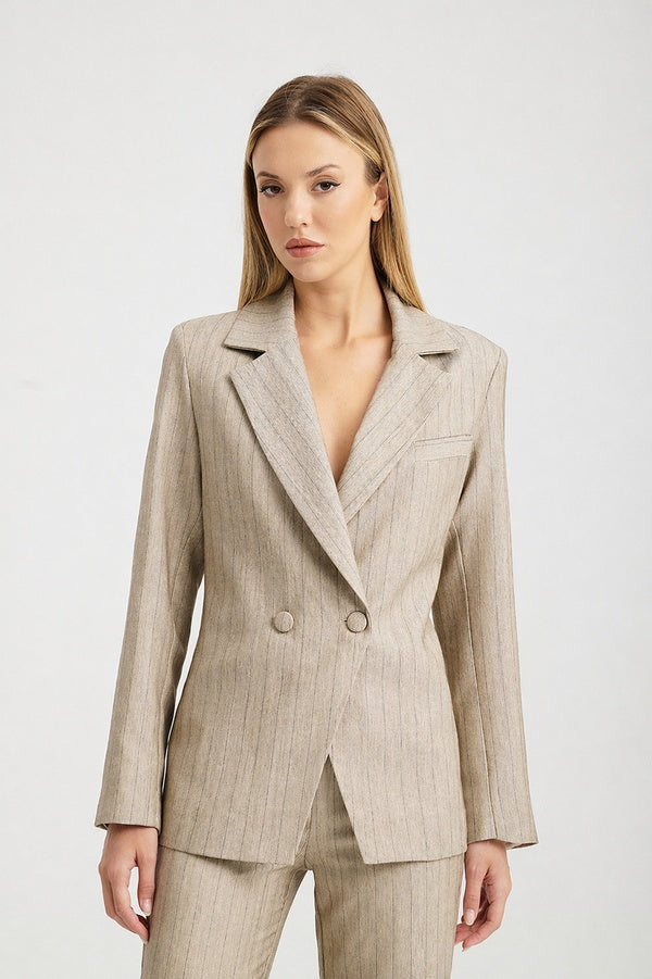 Almeda Blazer Μπεζ