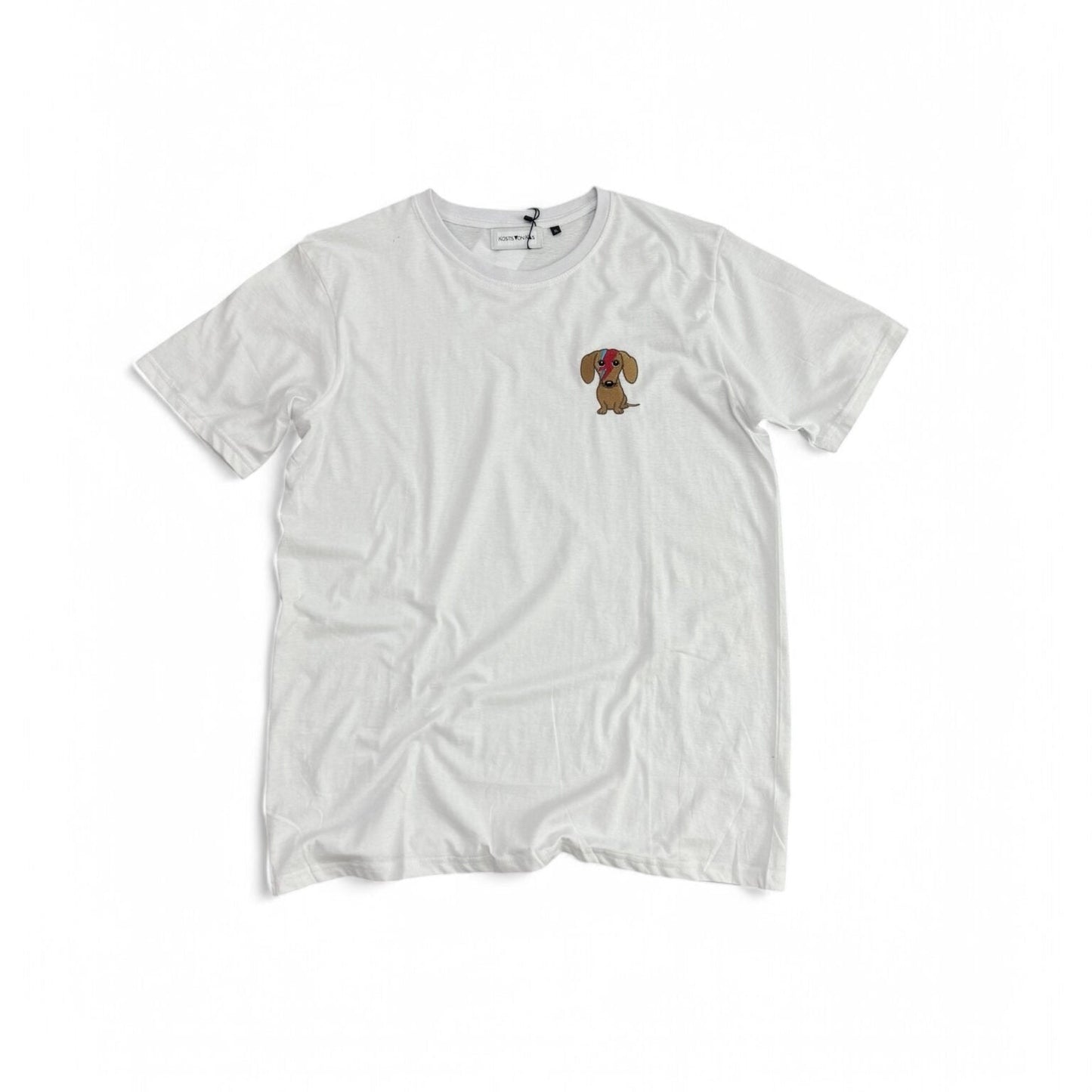 TSHIRT WHITE EMBROIDERED LOGO
