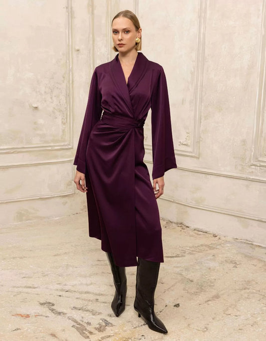 DRESS PURPLE LORENNE