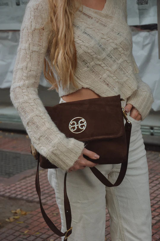 BAG CHOCOLATE CLELIA LARGE