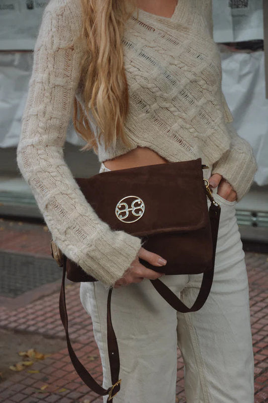 BAG CHOCOLATE CLELIA LARGE