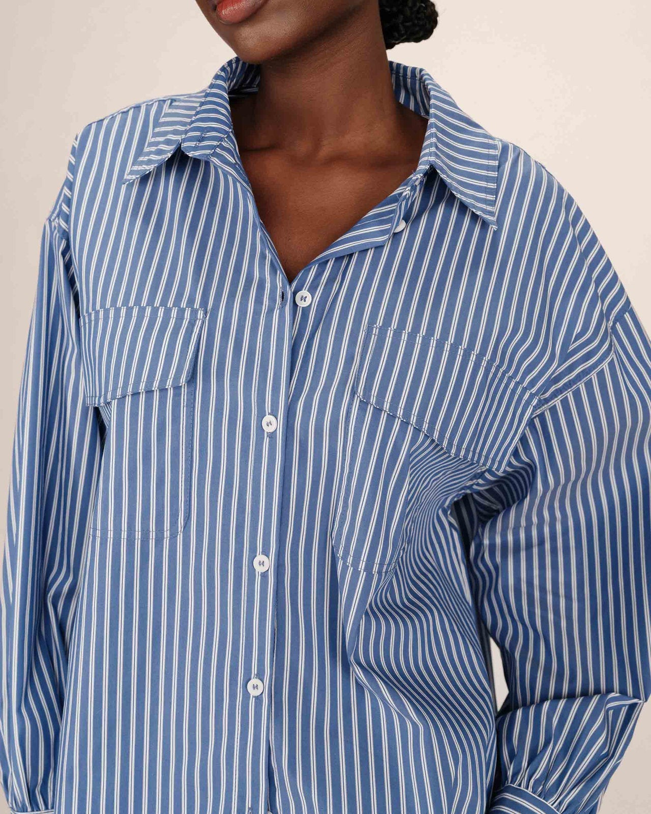 SHIRT BLEU FOSSILE SORBET