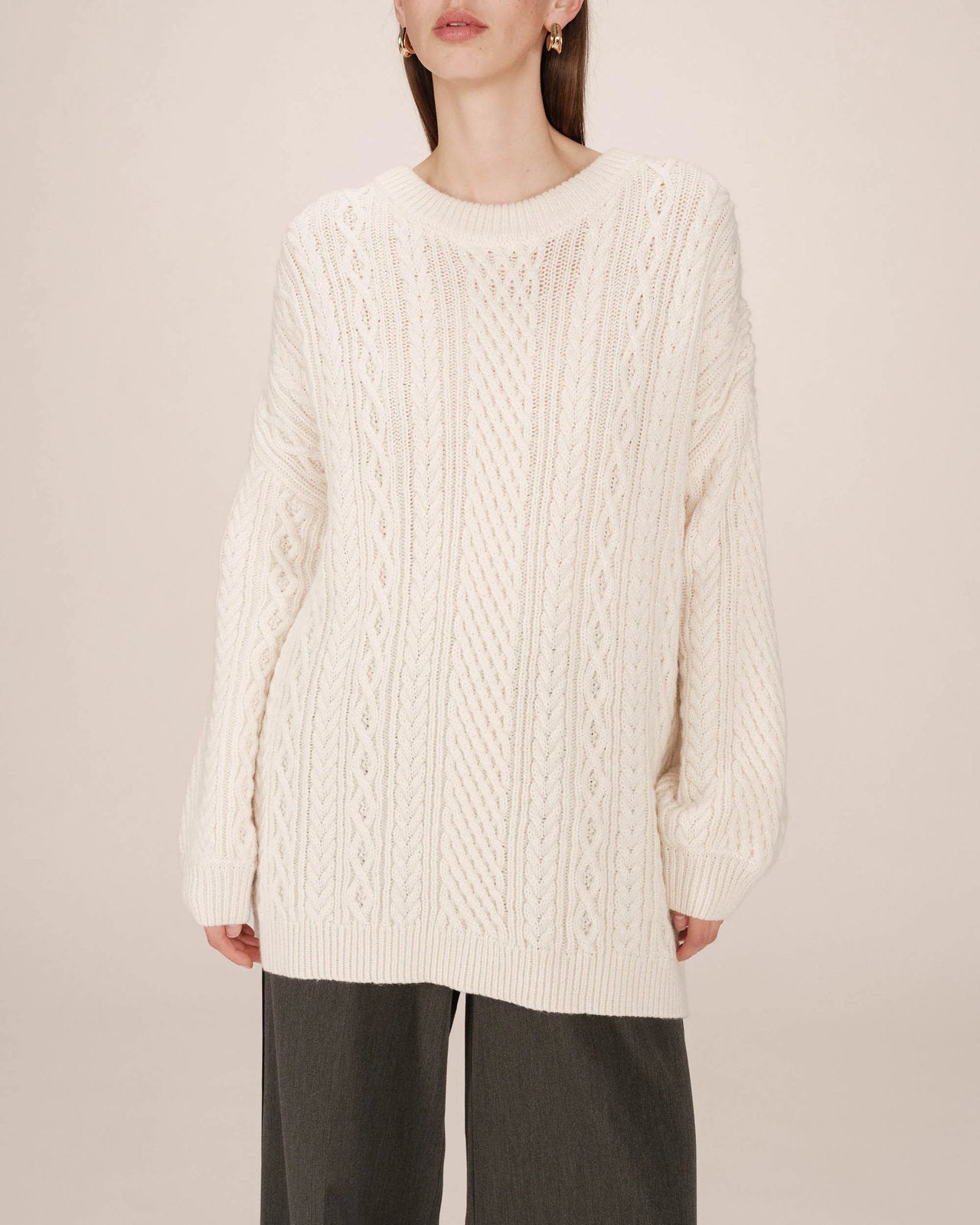 SWEATER ECRU SAVERIO