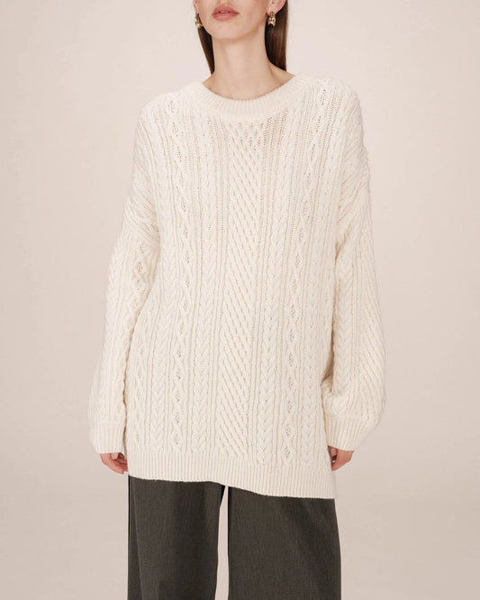 SWEATER ECRU SAVERIO