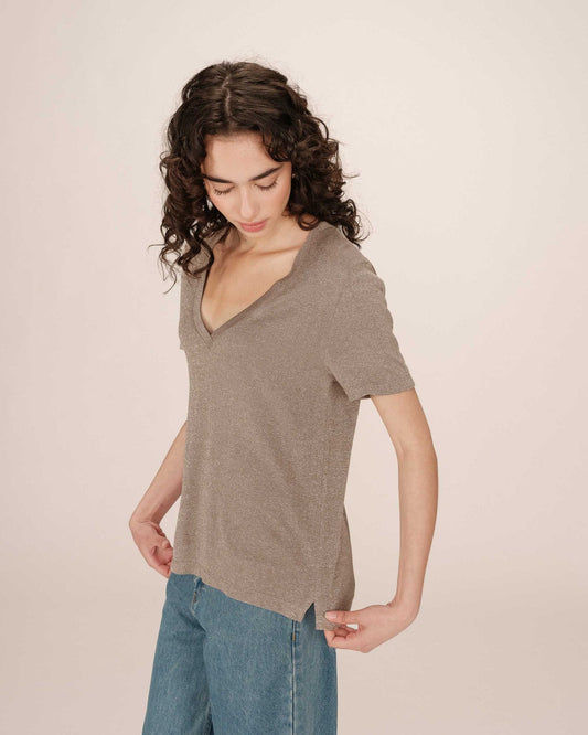 TSHIRT GREIGE STARDUST