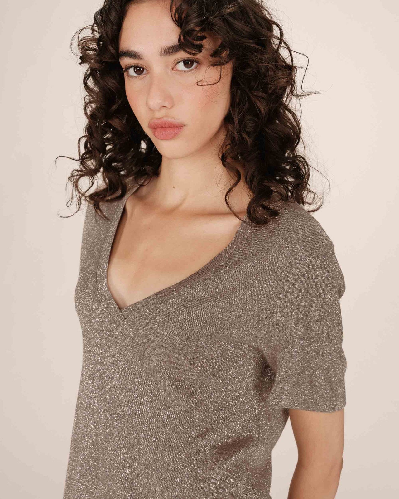 TSHIRT GREIGE STARDUST