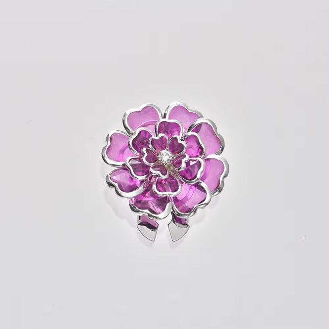 CLIP BUTTON PURPLE