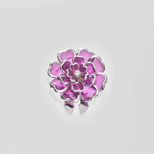 CLIP BUTTON PURPLE