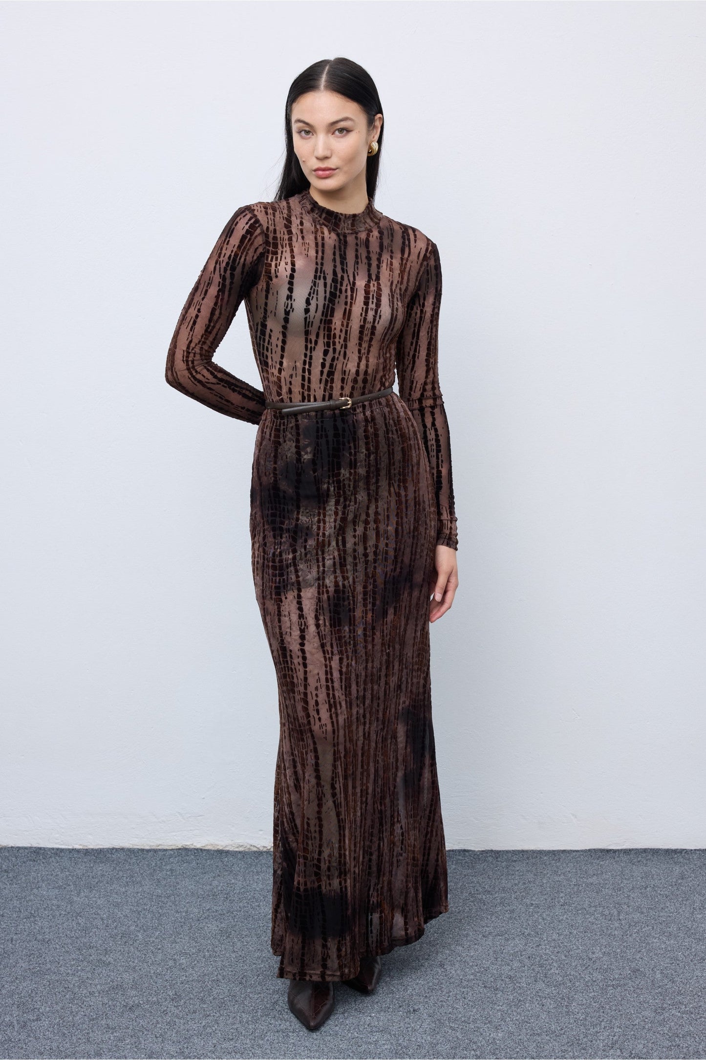 SECOND SKIN MESH MERMAID SKIRT