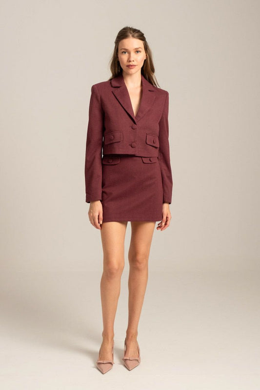 BLAZER BURGUNDY REY