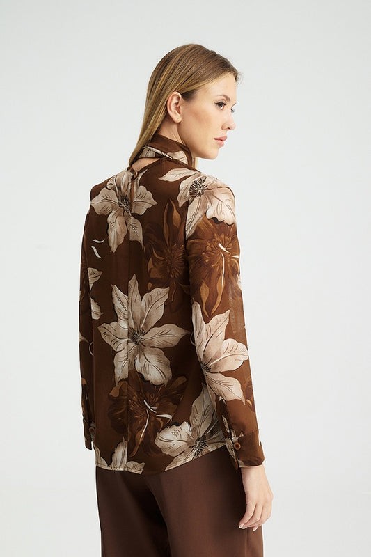Sigrum Blouse Καφέ