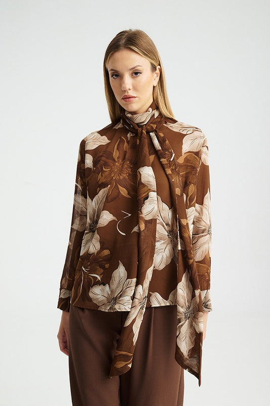 Sigrum Blouse Καφέ