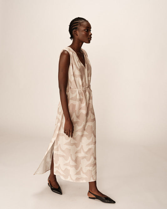 DRESS BEIGE PENSEE