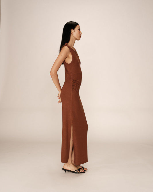 DRESS CHOCOLAT PISTACHE