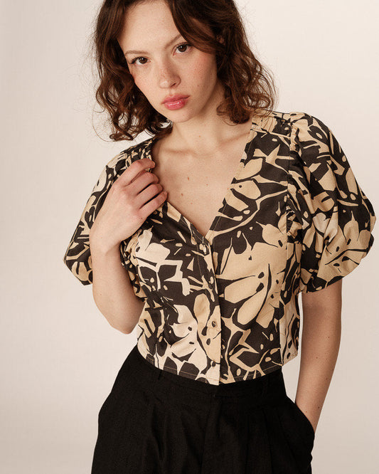 TOP BEIGE PINEAPPLE